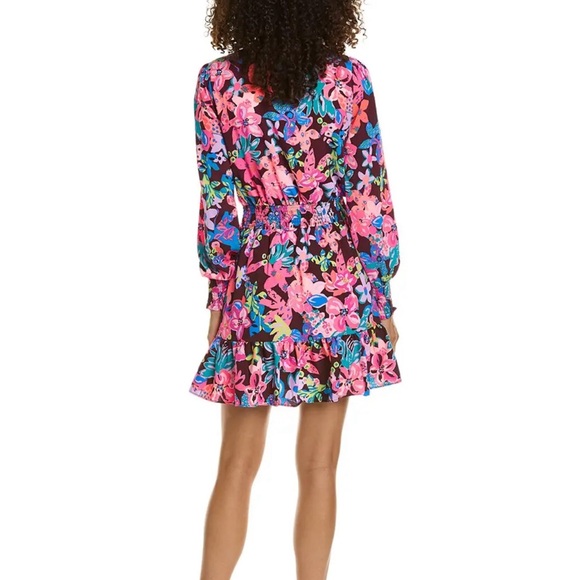 Lilly Pulitzer NWT Cristiana Stretch Dress Cherry Ganache Bohemian Garden 16 - Picture 4 of 6